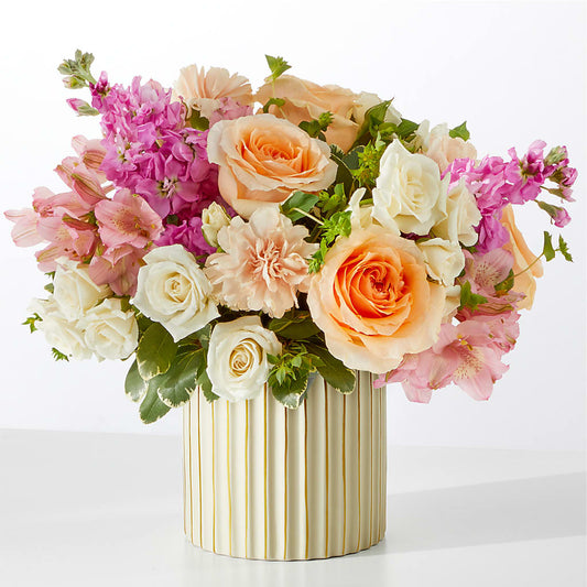 Paradise Bouquet with Ivory Vase – ENCHANTED FLORIST & GREENHOUSE LTD, Maspeth NY