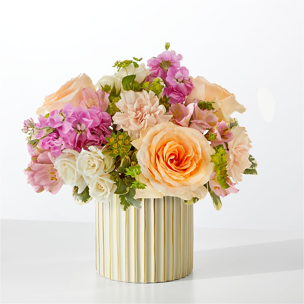 Paradise Bouquet with Ivory Vase – ENCHANTED FLORIST & GREENHOUSE LTD, Maspeth NY