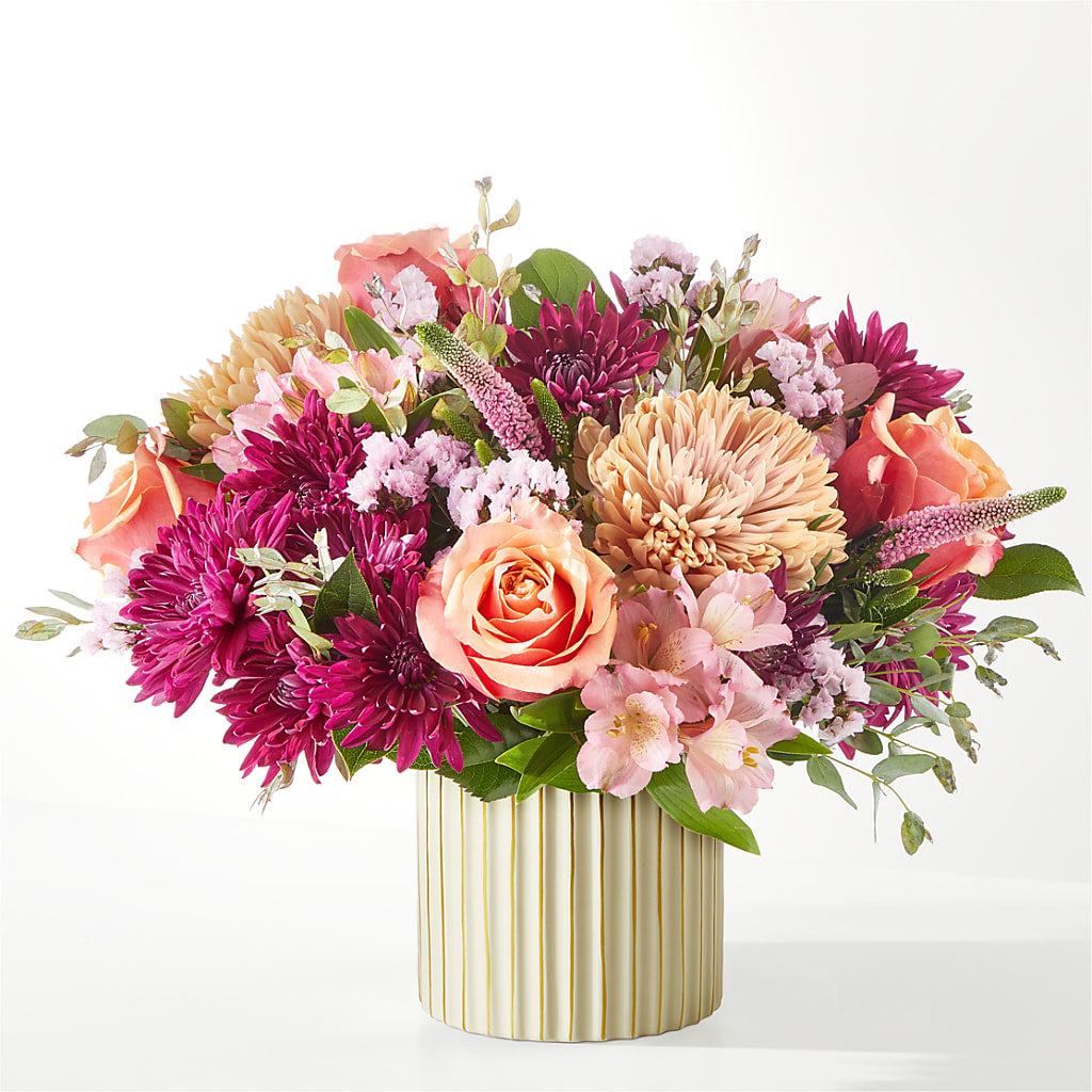 Berry Cobbler Bouquet with Ivory Vase – ENCHANTED FLORIST & GREENHOUSE LTD, Maspeth NY
