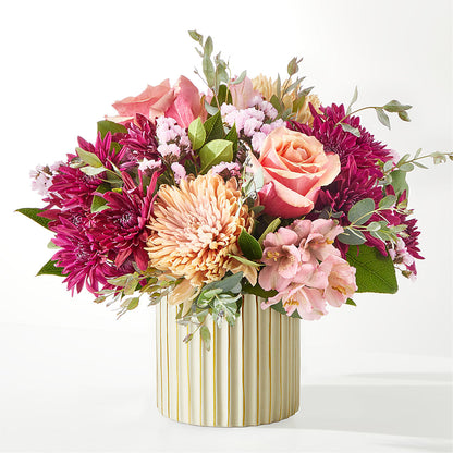 Berry Cobbler Bouquet with Ivory Vase – ENCHANTED FLORIST & GREENHOUSE LTD, Maspeth NY