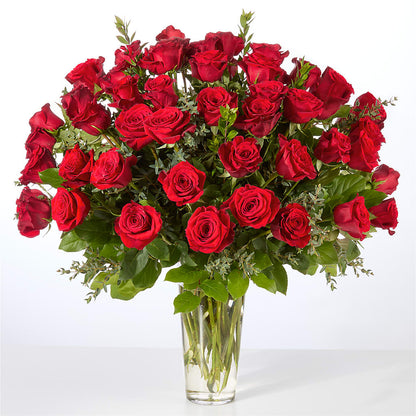 Forever Yours Fifty Stem Red Rose Bouquet – ENCHANTED FLORIST & GREENHOUSE LTD, Maspeth NY