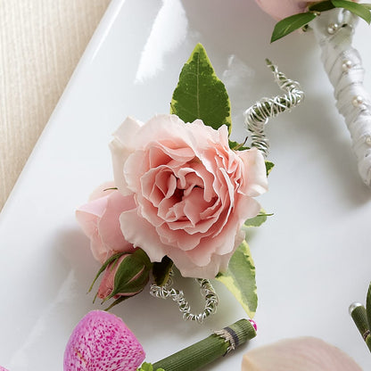 Pink Spray Rose Boutonniere – ENCHANTED FLORIST & GREENHOUSE LTD, Maspeth NY