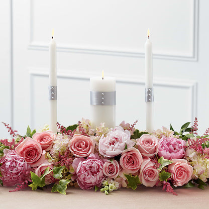 Worldwide Romance Unity Candle Arrangement – ENCHANTED FLORIST & GREENHOUSE LTD, Maspeth NY