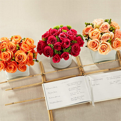 Dawn Rose Centerpiece – ENCHANTED FLORIST & GREENHOUSE LTD, Maspeth NY