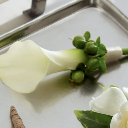 White Calla Boutonniere – ENCHANTED FLORIST & GREENHOUSE LTD, Maspeth NY